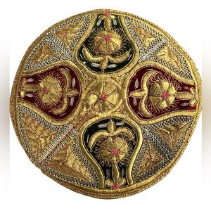 Antique Heirloom Uzbek / Tubeteika / Doppa Embroidered Skull Cap Hat